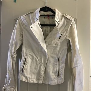 White leather jacket